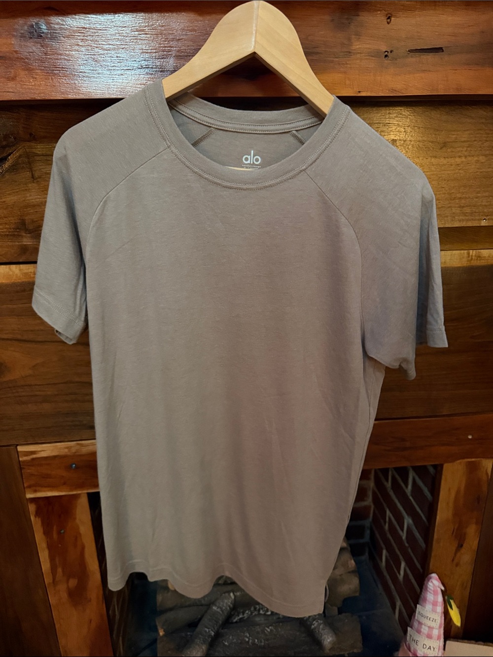 ALO Yoga Men’s Short Sleeve Crew Tee — Taupe